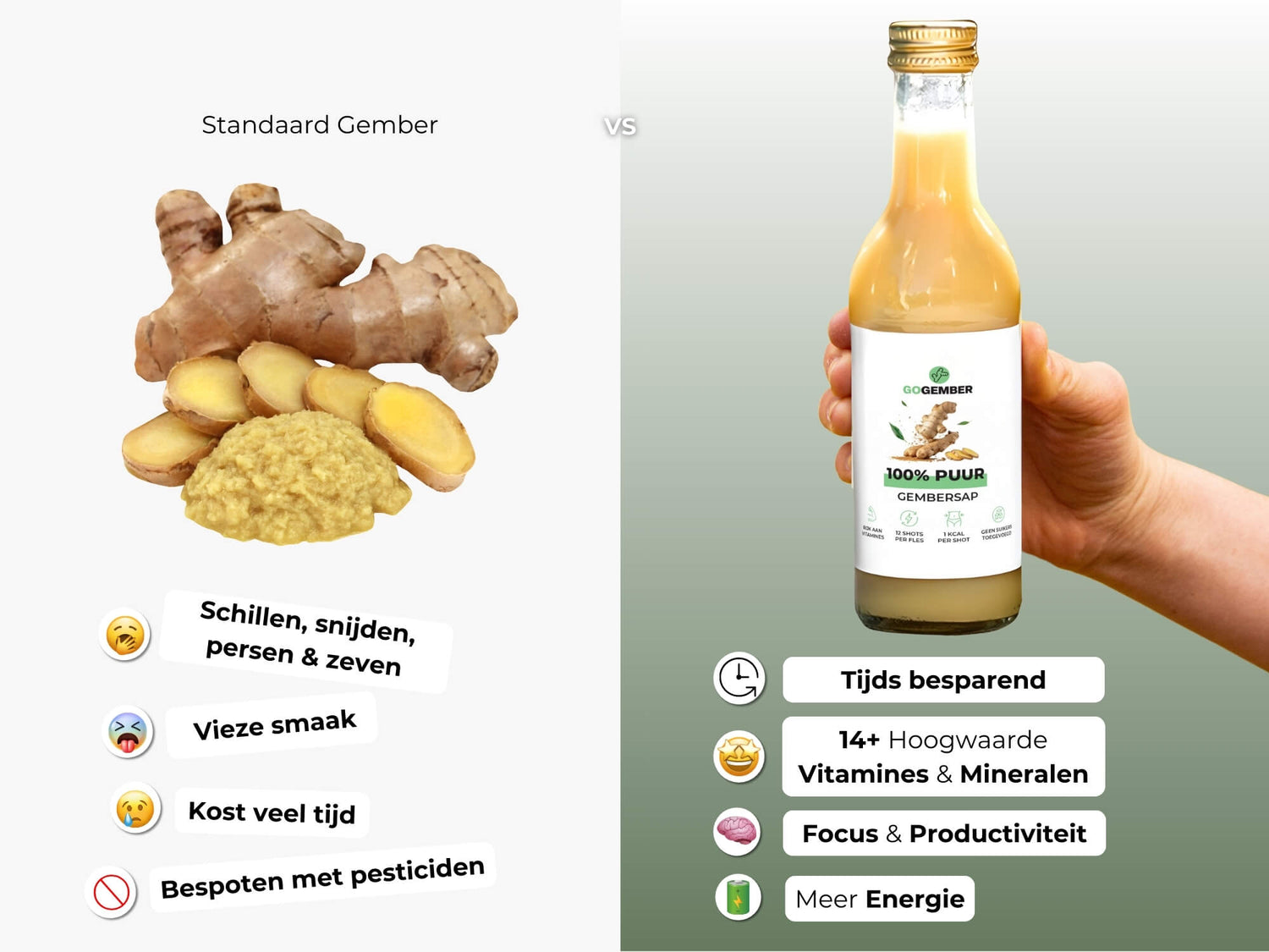 Hoe gembersap maken?