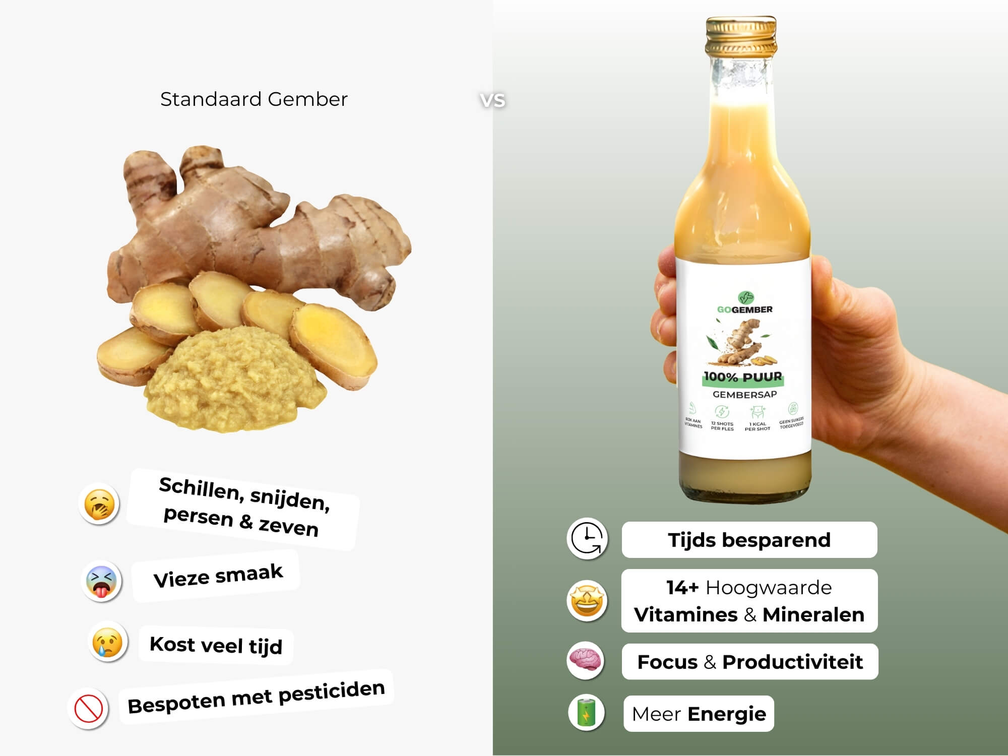 Hoe gembersap maken?