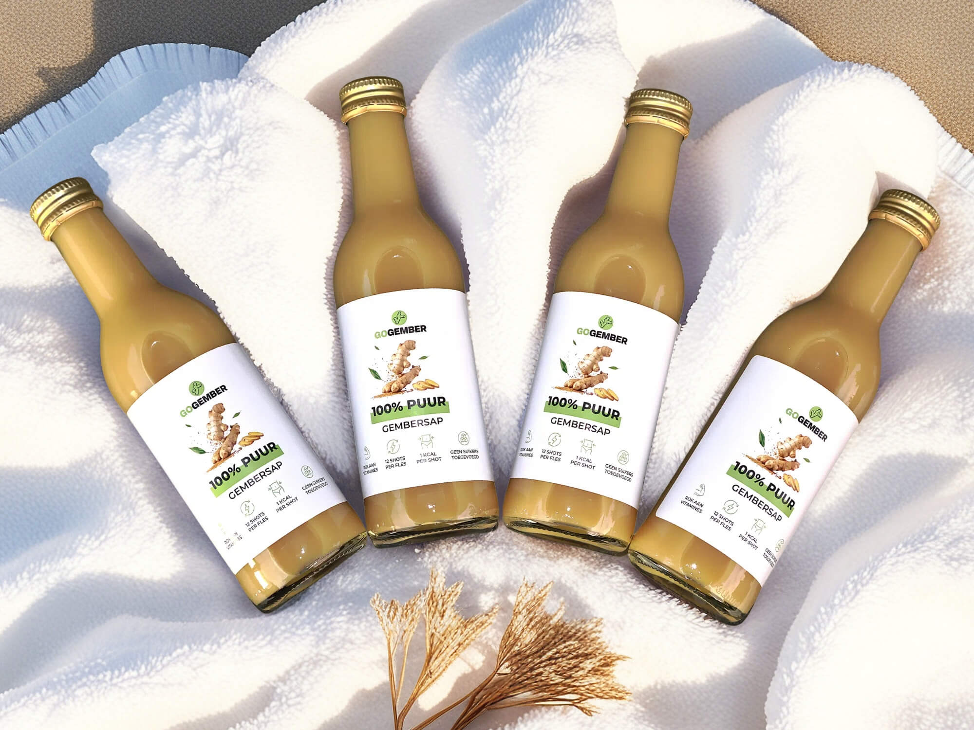 3x GEMBERSAP - 100% PUUR