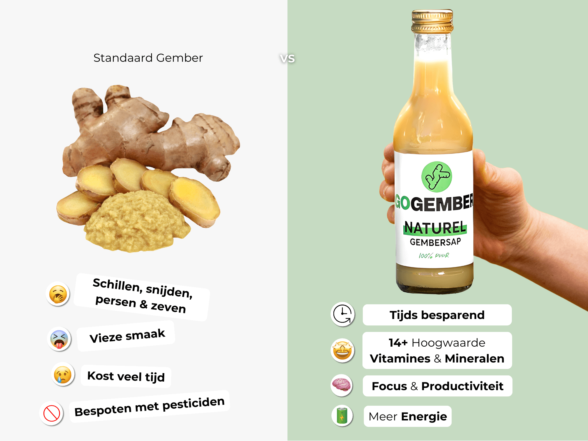 Hoe gembersap maken?