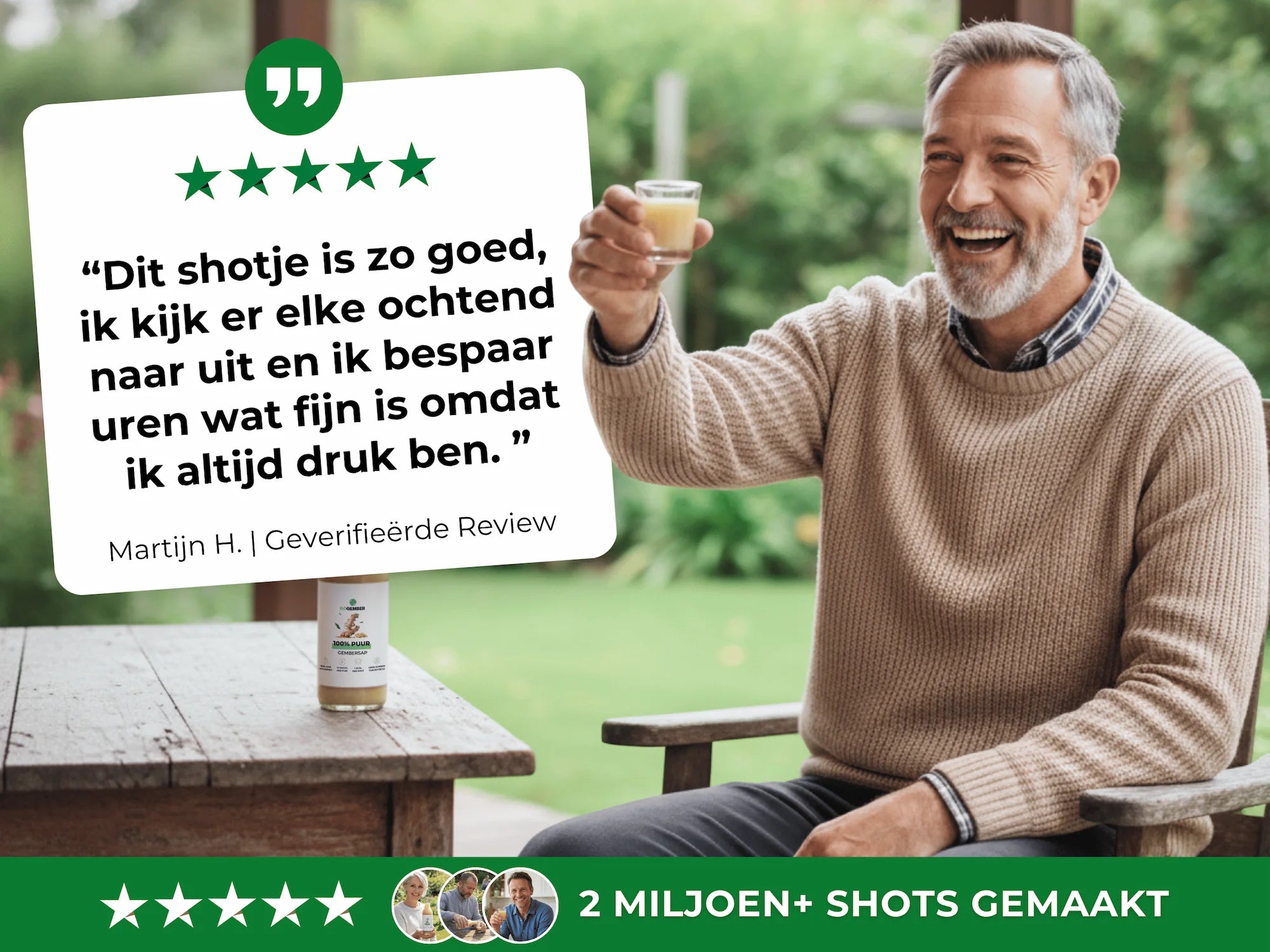 100% PUUR GEMBERSAP