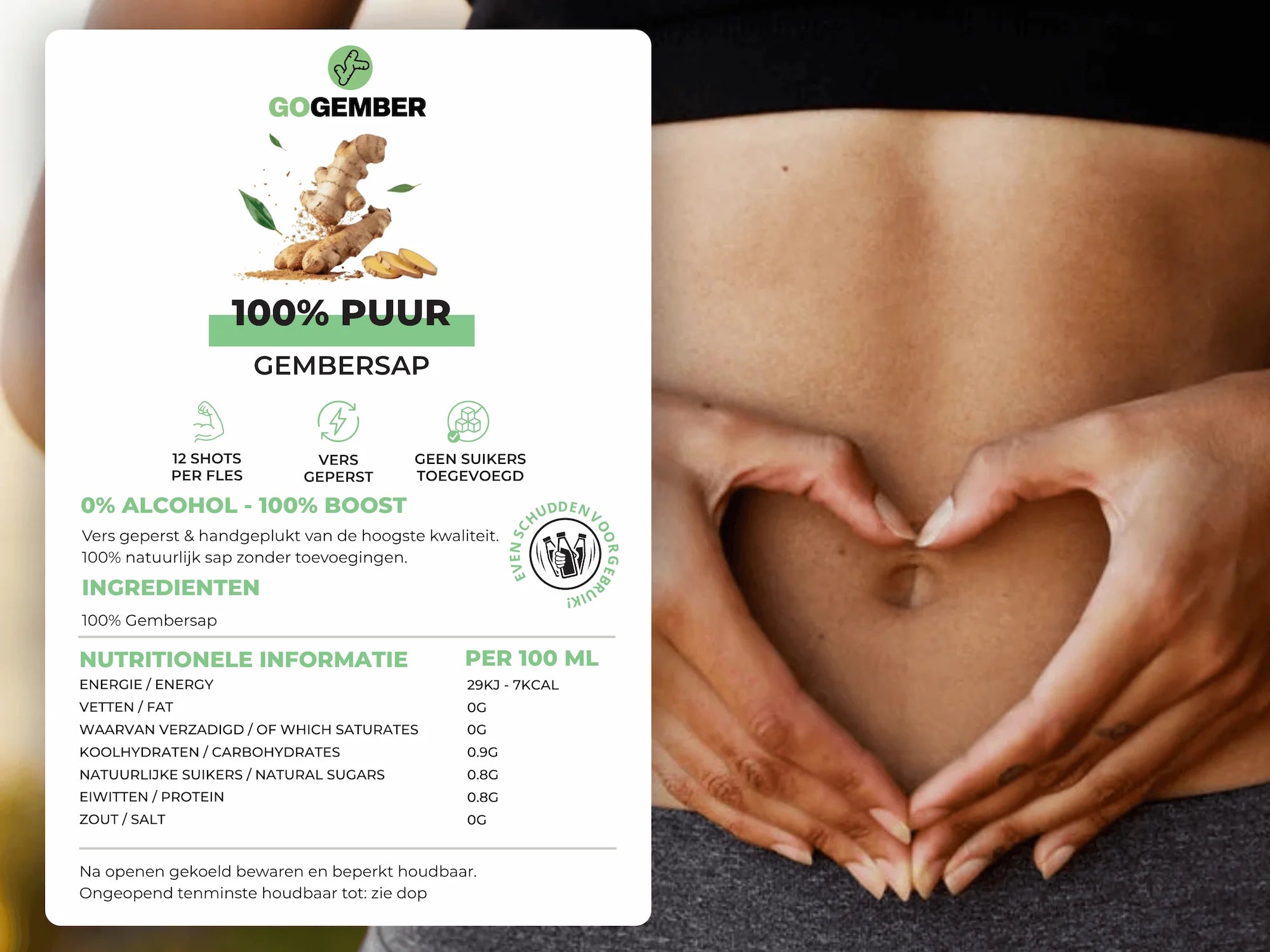 100% PUUR GEMBERSAP