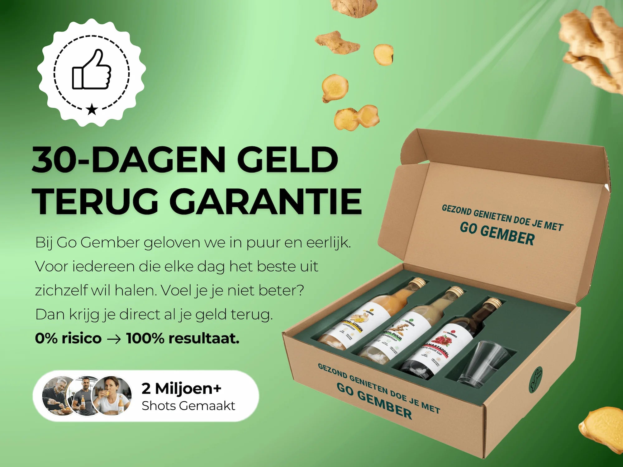 100% PUUR GEMBERSAP
