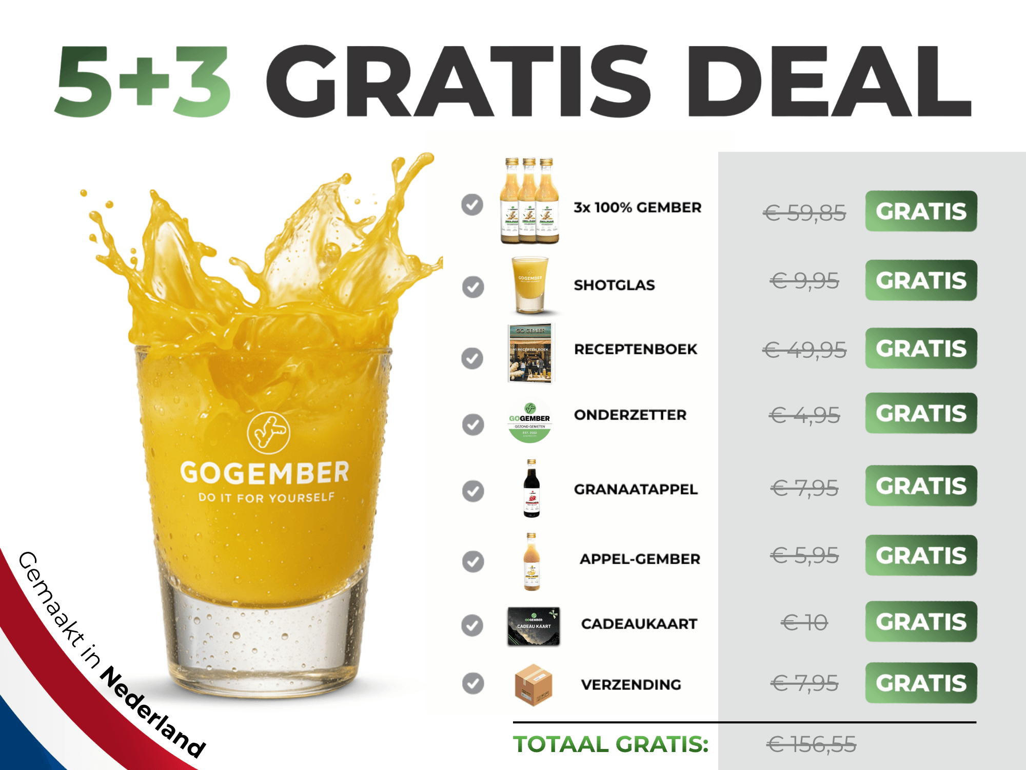 100% PUUR GEMBERSAP