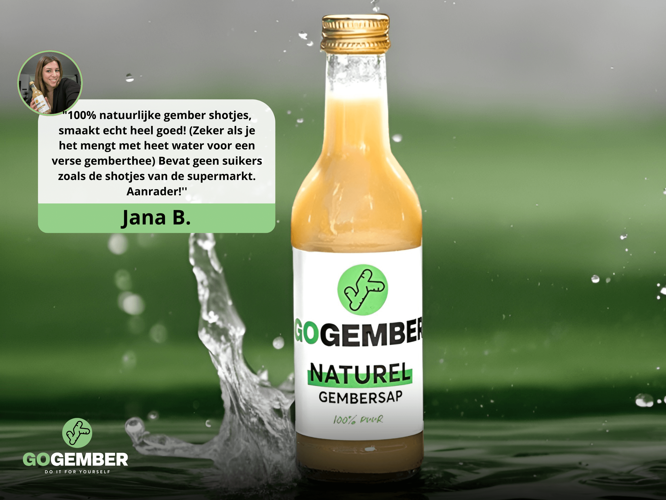 100% Pure Gembersap - Gezond - Gember - Lekker , Gemberthee, Gembershots, Gezondheid, Gembershot, Go Gember