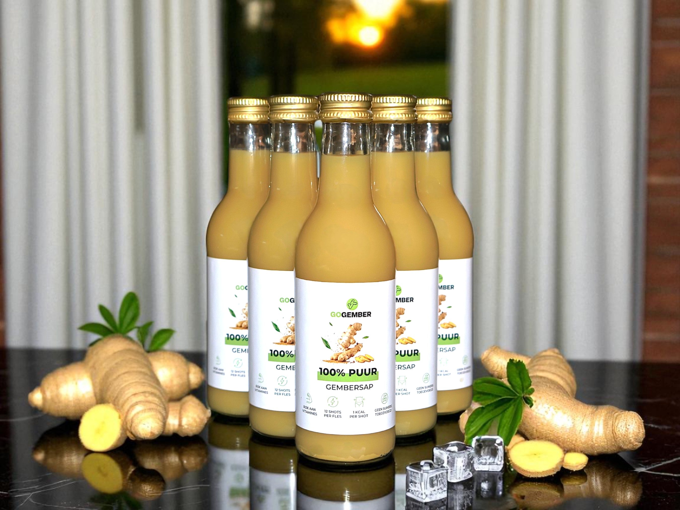 5x Ingwersaft - 100% rein