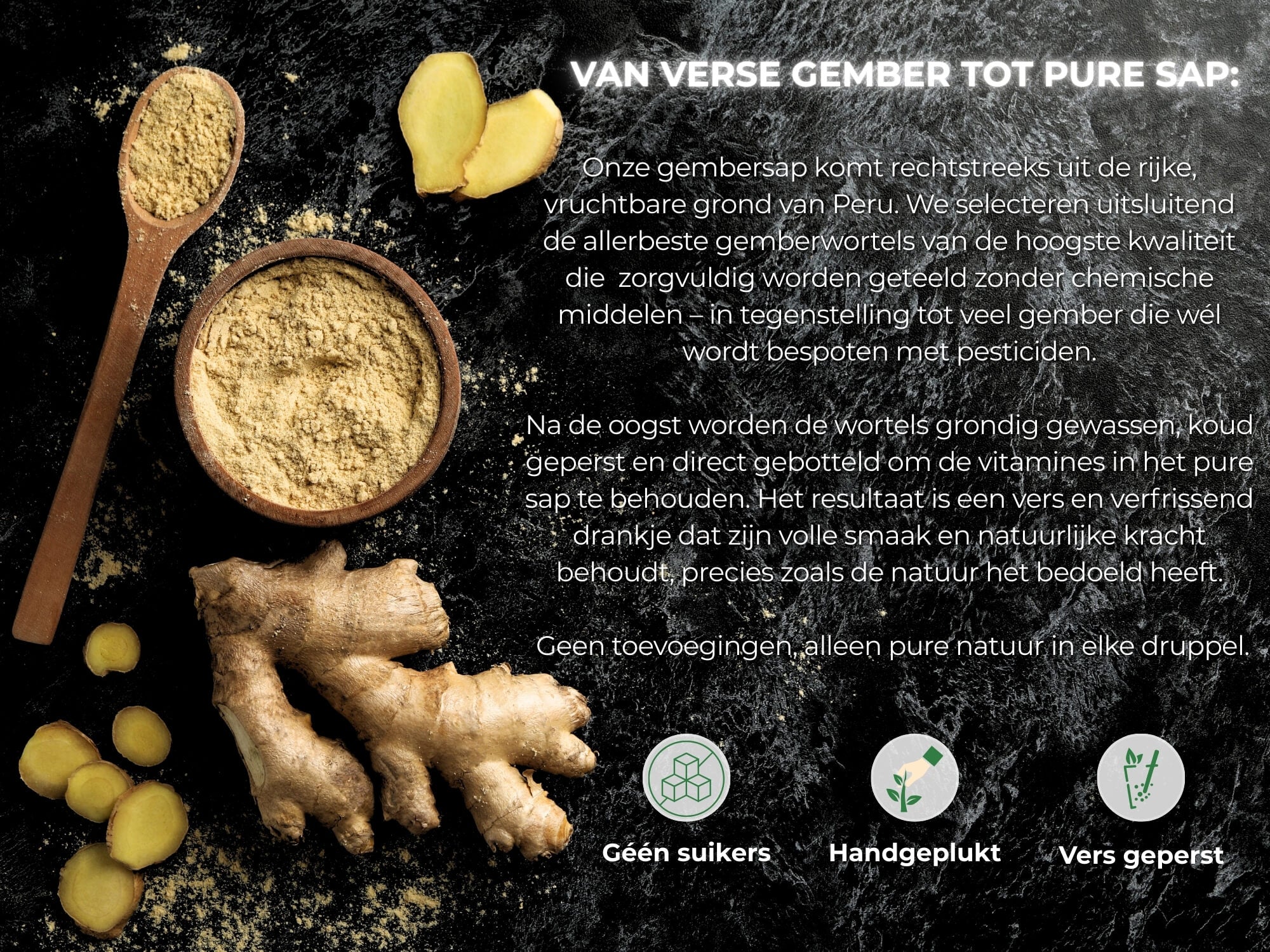 100% PUUR GEMBERSAP