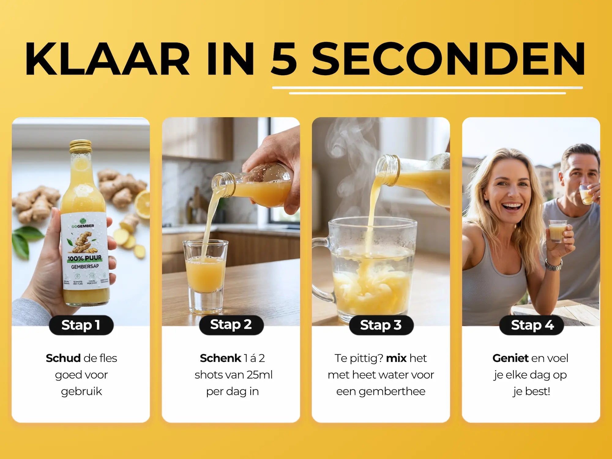 100% PUUR GEMBERSAP