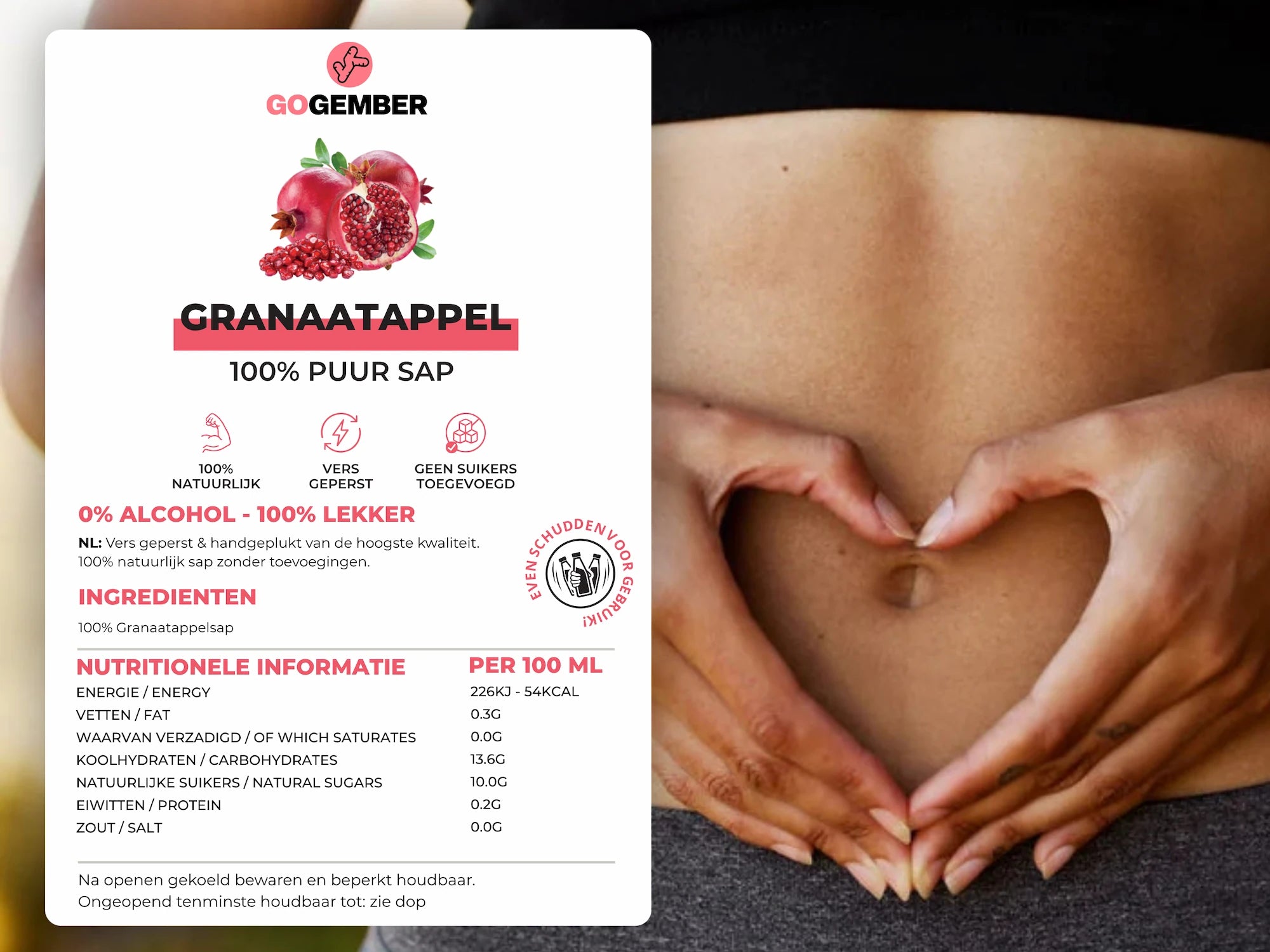 100% GRANAATAPPELSAP
